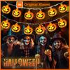 1PC 10/20LED Halloween Pumpkin Fairy Lights, LED String Lights for Halloween Party Yard Bedroom Aesthetic Decor