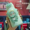 Children Mug Stainless Steel Leak-Proof Vacuum Flask With Straw Cartoon Thermal Water Bottle Drinkware