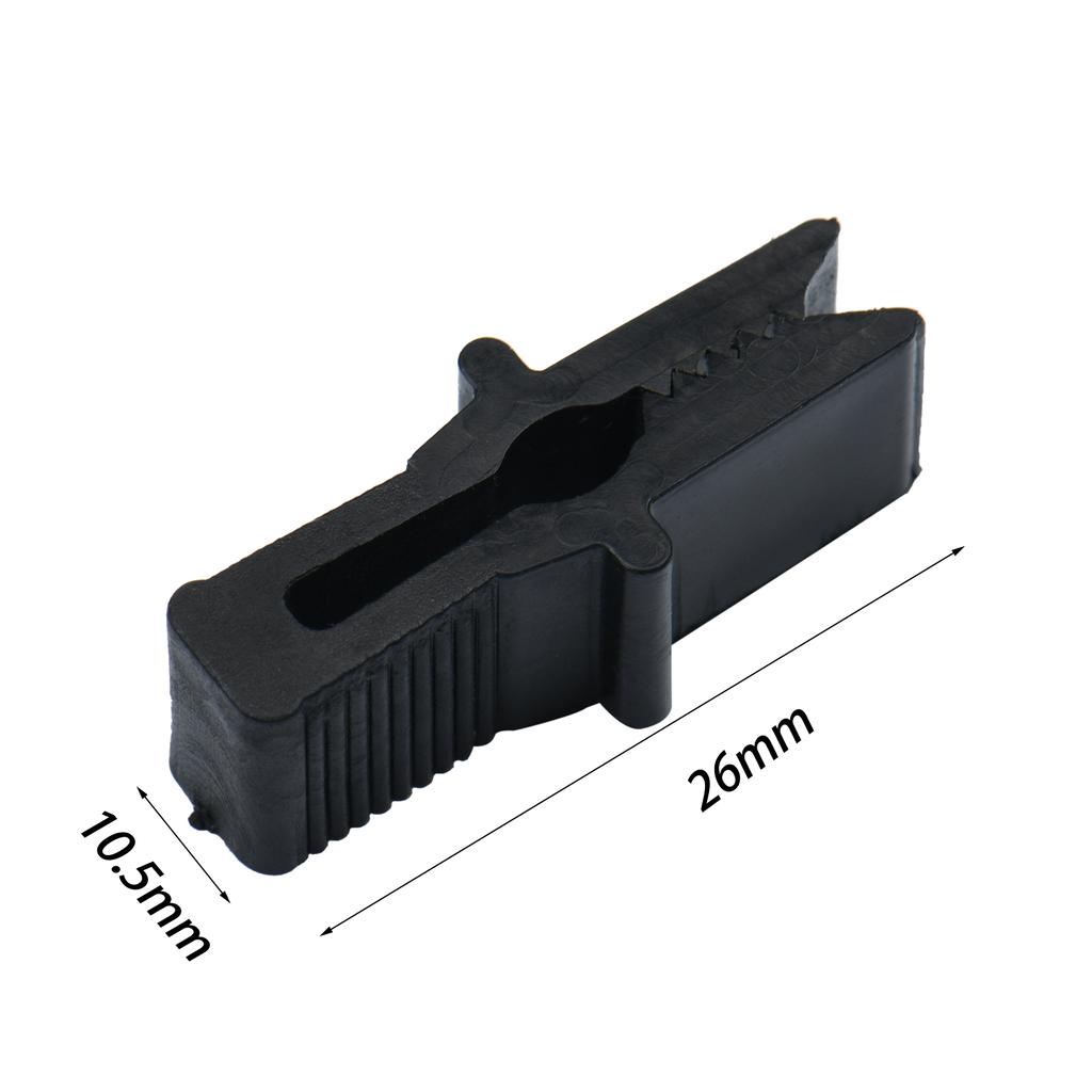 50 Pcs Black Film Fixing Clip Plastic Resistant To Sunlight and Rain Greenhouse Clamp 26 X10.5mm for Fastening Film Sliding Clip