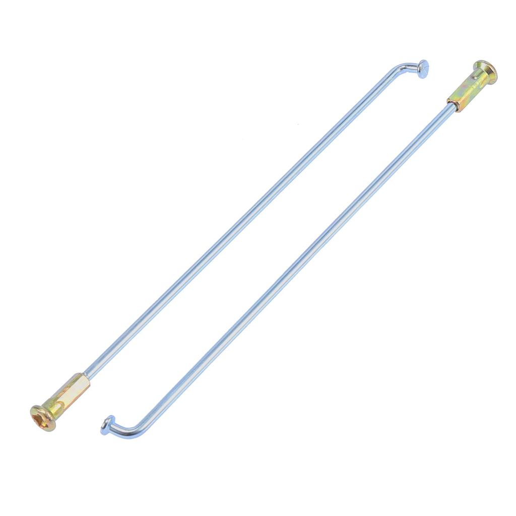 Motoforti Motorcycle Wheel Spoke Nipples, 3mm Thread Diameter, 160mm Length, Silver Tone, 36 Pieces