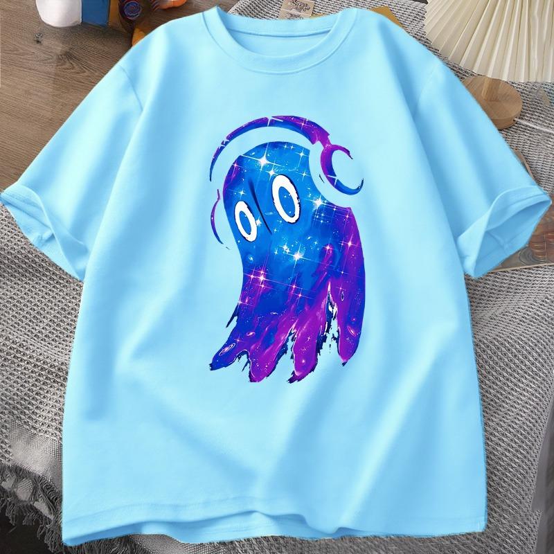 Undertale Napstablook Music Ghost T Shirt Casual Cotton Short Sleeve Unisex Sclothes O Neck Top Summer Graphic T Shirts Oversized
