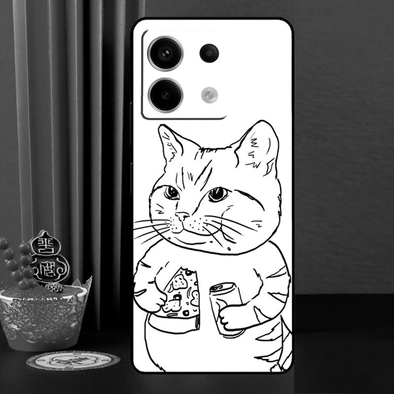 Cute Kitten Cats Cartoon For Xiaomi Redmi Note 14 13 Pro 12 11 9 10 9S 10S 11S 12S Redmi 13C 10C 12C 14C Phone Case