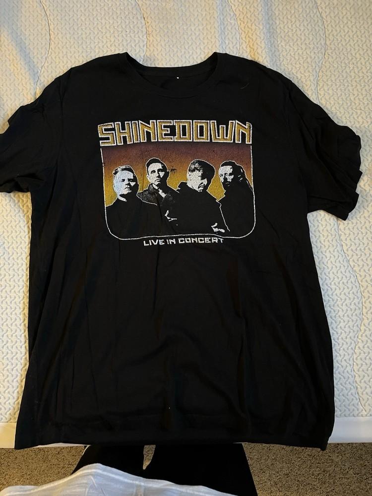 Shinedown Concert Tour T shirt From Attention Attention World Tour XL Band On Ft Unisex T-Shirt XL