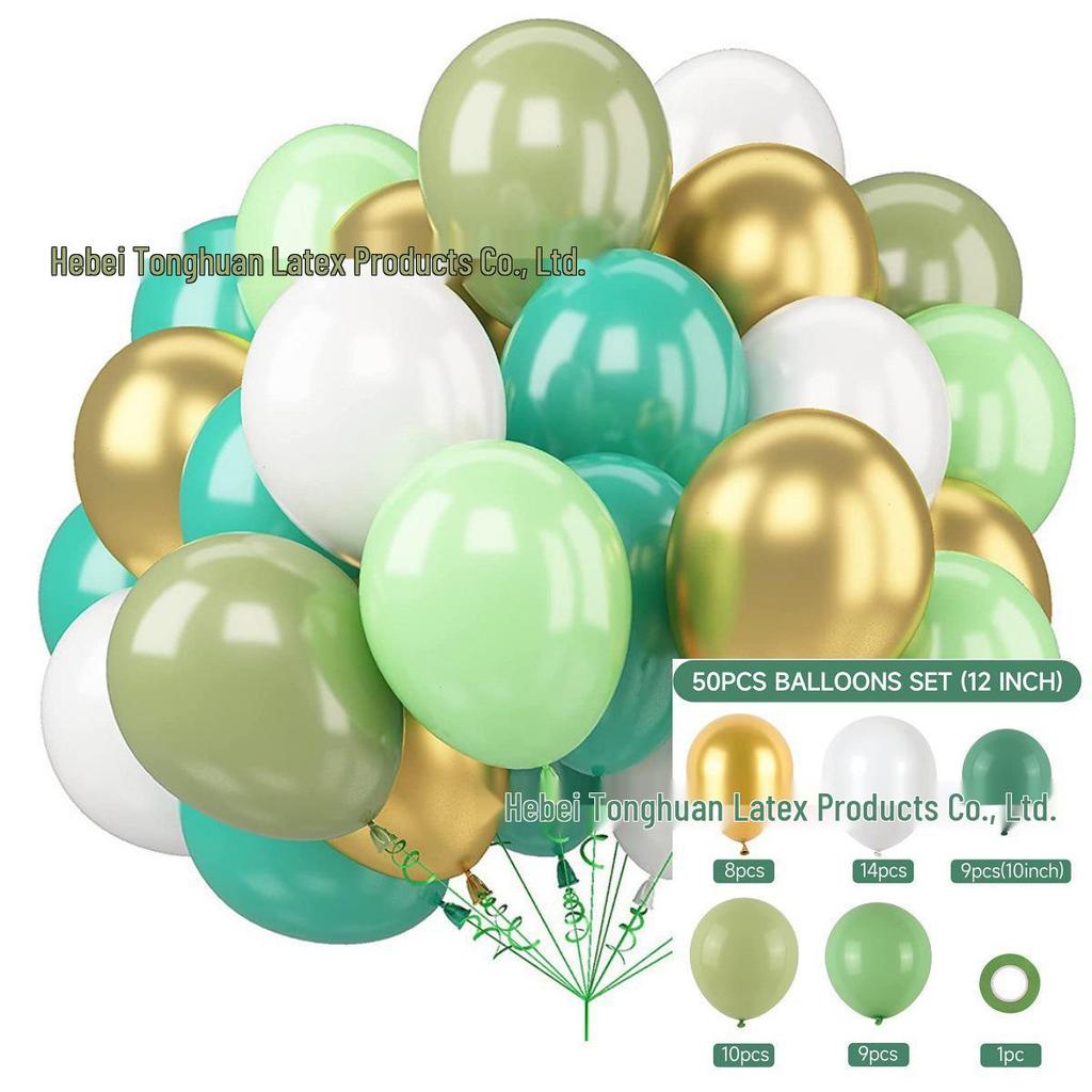 Neues Jahr Matt Glitzer Metallisch Latex Ballon Set für Dekorative Foto Atmosphäre