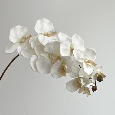 10 hlav Umělá Motýlí Orchidej Vnitřní Výplň z Železného Drátu Vícebarevná Falešná Květina Phalaenopsis Skutečný Dotek 98cm Hedvábná Květina
