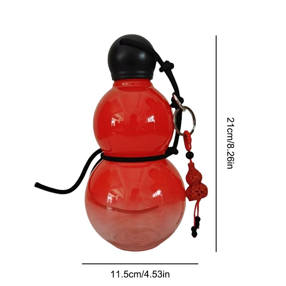 Chinese Retro-Inspired Gourd Water Bottle Gourd Sports Water Bottle 800ML Large Capacity Travel Water Bottle Gifts for Game Fans