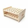 Wooden Scissors Storage Rack Wood MultiCompartment Desktop Organizer