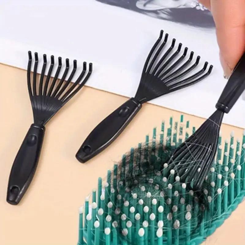 Comb Hair Brush Cleaner Plastic Handle Cleaning Brush Remover Embedded Beauty Tools Cleaning Products Cleaning Supplies
