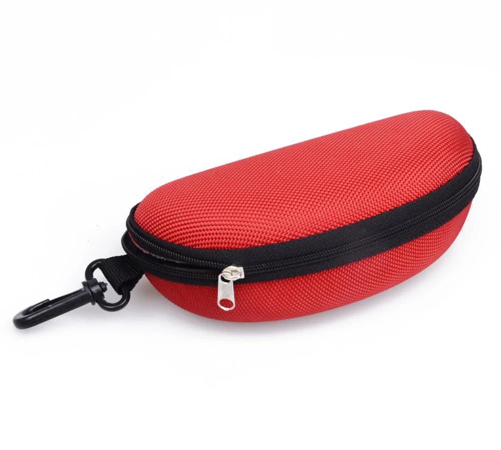 

KLASSNUM Portable Zipper Sunglasses Case EVA Eyeglasses Box with Hook Glasses Protector Knitted Oxford Cloth Eyewear Storage Box