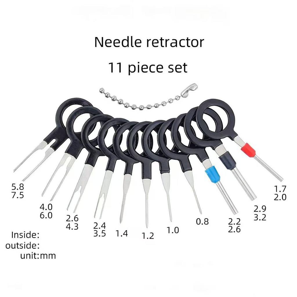 Stainless Steel Connector Pin Extracting Tool Auto Wiring Harness Repair Terminal Disassembly Utility Electrical Hand Kit