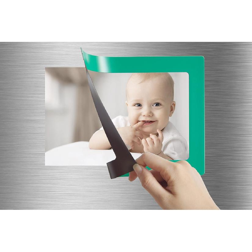 12-pack Magnetic Picture Frames for Refrigerator 2.5x3.5 inch Wallet size colorful photo note schedule holder