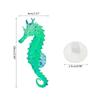 Aquarium Fluorescence Suction Cups Seahorse Ornament Glow in Dark Landscaping Silicone Seahorse Glowing Fish Tank Decors