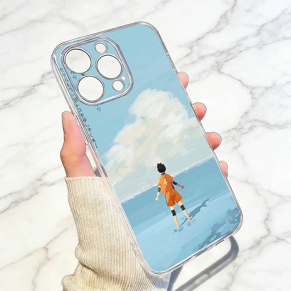 

Seaside Illustration Phone Case Transparent Silicone Soft For iPhone 17 16 15 14 13 12 11 Mini Pro Max Plus iPhone16e