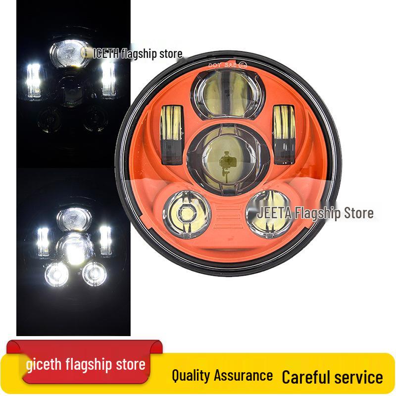 5.75" LED Headlight for Harley X48, XL883R/L 750, Dyna, Benelli 400 Motorcycles & Scooters - Off-road Compatible