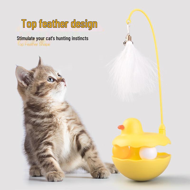 Jing Wang Run Tumbler Feather Cat Toy