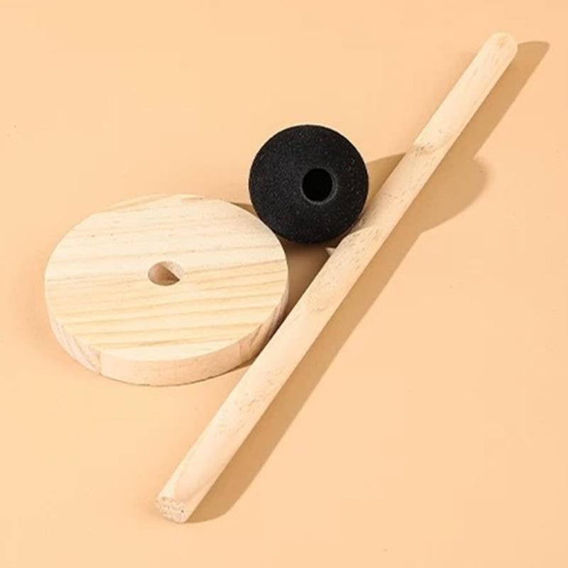 Unique Kids Hair Accessories Storage Stand Wood Display Holder Wood Texture Suitable for Hair Ties Elastics and Jewelry