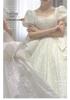 2025 French Retro Summer Wedding Dress: High-Quality Plus Size Bridal Gown with Light Train & Embroidery D93