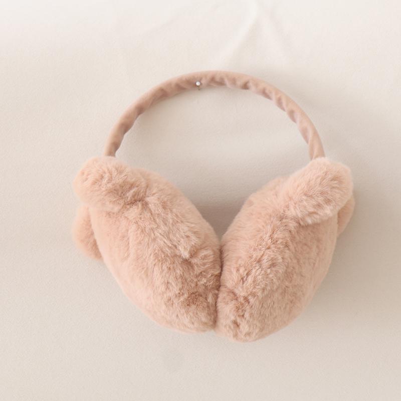 Japanische Süße und Niedliche Mädchen Pelzige Ohrenschützer kawaii einfarbig Vielseitiger Schal mit Schleife Winter Neu Warmes Zubehör Handschuhe