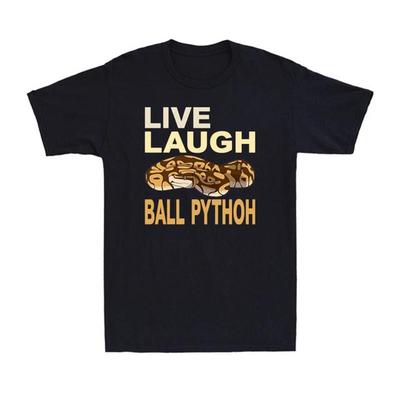 Lebe Lache Königspython Schlange Angola Python T-Shirt Premium M-2XL Schneller Versand