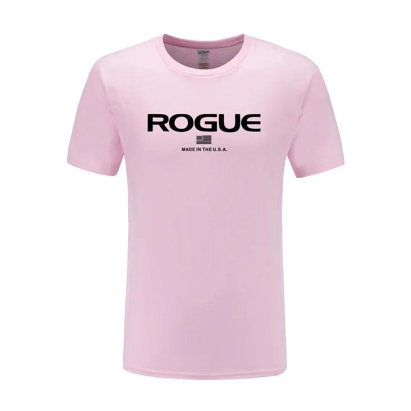 Rogue Fitness Custom Print T-Shirt for Casual Crew Neck Short-Sleeve Fashion Summer T-Shirts Tops Regular and Oversize Te