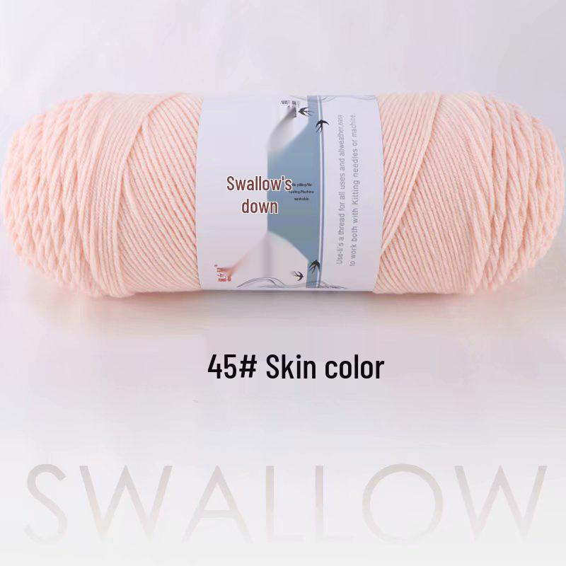 4 Liang Five-Strand Yarn: Cotton-Wool Medium-Thick Knitting Yarn for DIY Scarves and Shawls