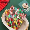 48Pcs Christmas Sand Four-color Ballpoint Pen Multicolor Pens 4 in1 Kawaii Animal Party Ballpoint Pens for Birthdays Parties Cute Gifts 0.7mm