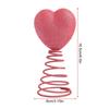 Liebesherz Weihnachtsbaumspitze Dekoration Wiederverwendbar 3D Feder Glitzer Herz Weihnachtsbaumspitze Ornament Winter Feiertag Partyzubehör