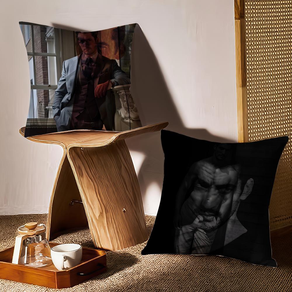 David Gandy Cushion Cover Pattern Printed Pillowcase For Living Room Sofa Cushion Cover & Bedroom Decor