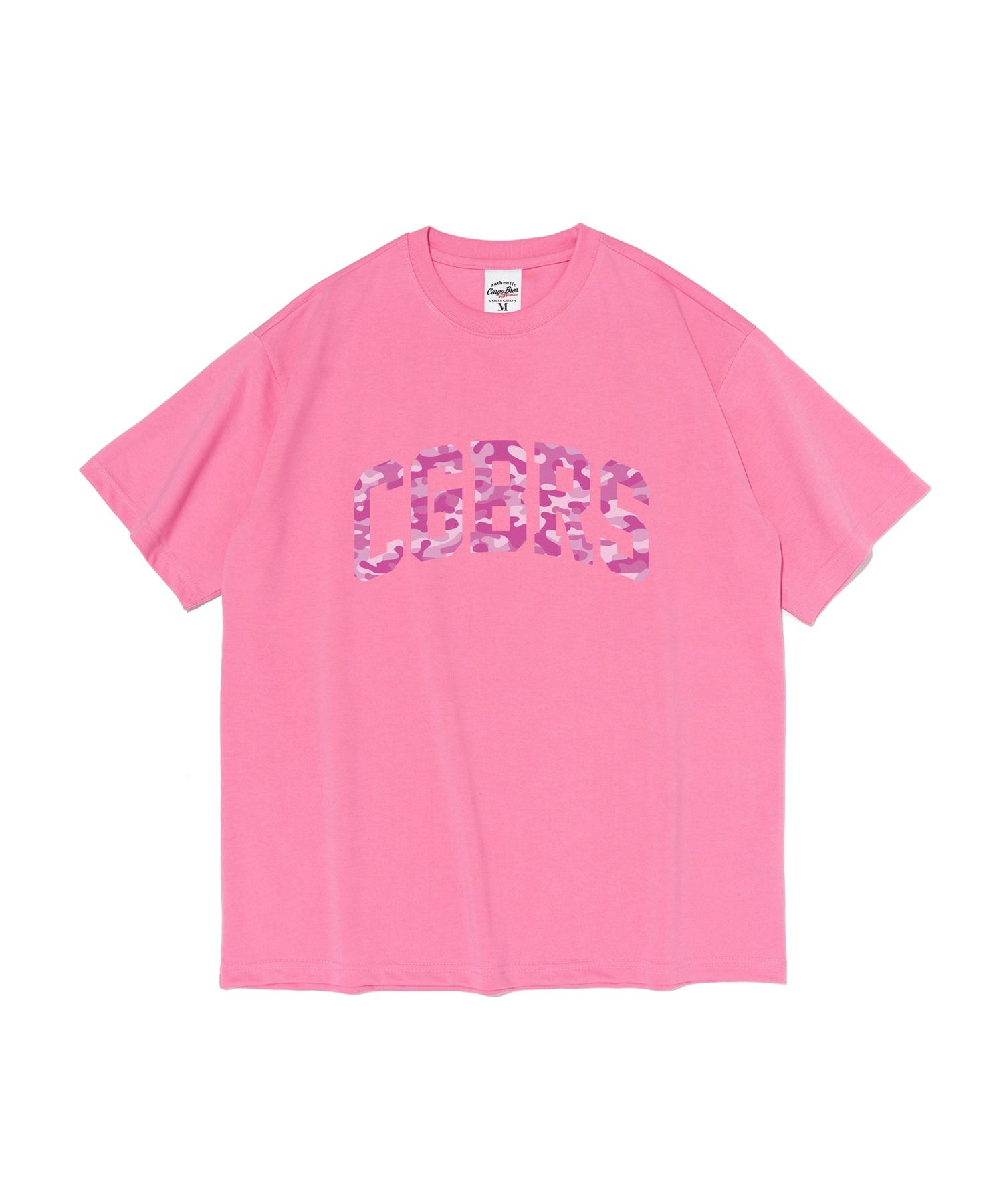 Cargo Bros For Woman Signature Pattern Logo Short Sleeve T-Shirt (Pink) S