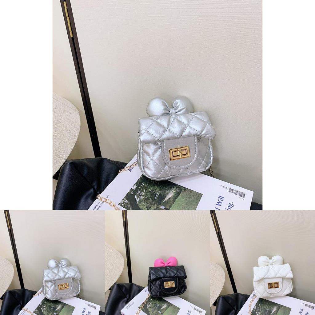 Kids Butterfly Knot Pu Crossbody Bag With Breathable Design For Preschool Girls And Boys
