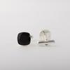 Black Onyx Gemstone 925 Sterling Silver Handmade Jewelry Designer Cushion Cut Cufflink 1" For Men CL-9-18
