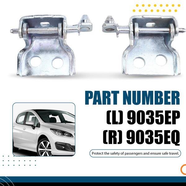Vordertürscharniere für 10-15 Dongfeng Peugeot Altes Modell 308, Paar 9035EP/9035EQ