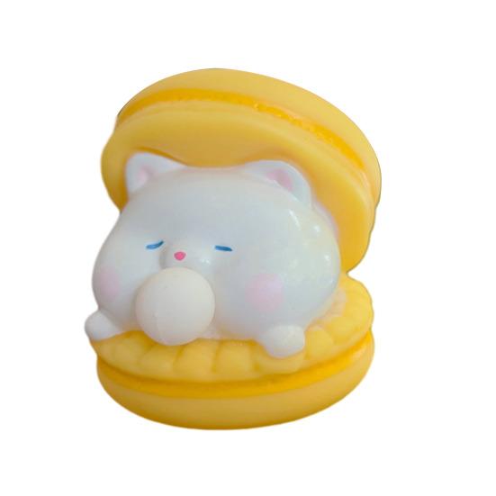 Bubble Animal Macaron Fidget Toy Stress Relief Dog Cat Rabbit Frog Squeeze Sensory Toy Anti-Anxiety Soft Stress Ball Pinch Desk Toy