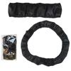 Car Steering Wheel Cover Breathable Anti Slip PU Leather Steering Covers Suitable 38cm Auto Decoration Carbon Fiber