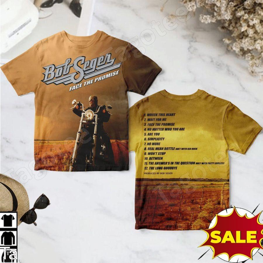 The Bob Seger Face The Promise Album Cover 3D T Shirt BT907 XXXXL