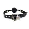 4cm Silicone Ball Gag with Black Padlock