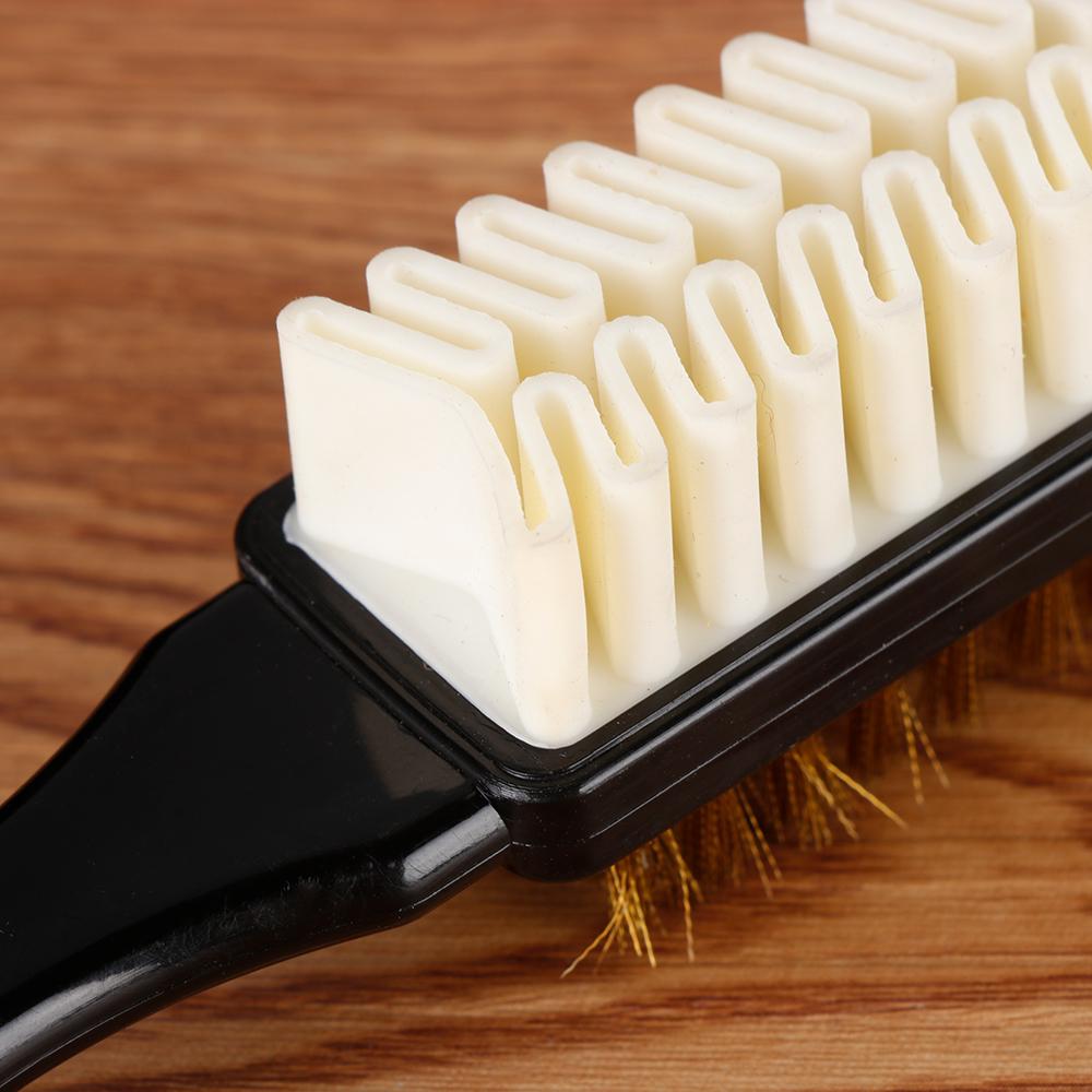 Oboustranný čisticí kartáč Gumová stěrka Sada Vhodné pro semišové nubukové boty Skvrny Prach Kartáč na boty Ocel Plast Guma Čistič bot