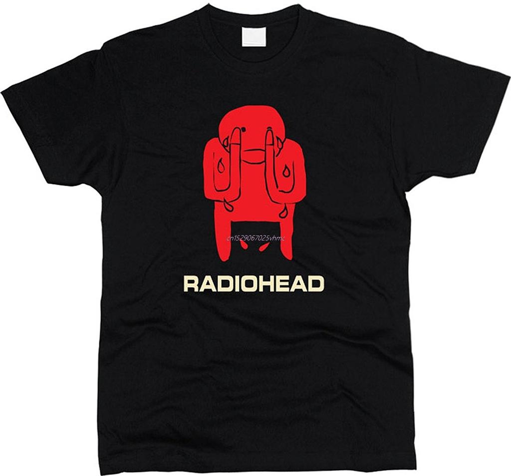 Pánské ležérní tričko Módní kulatý výstřih Radiohead Amnesiac Tričko Pánské Harajuku Tričko Pánské oblečení Nadměrná trička Ropa Hombre