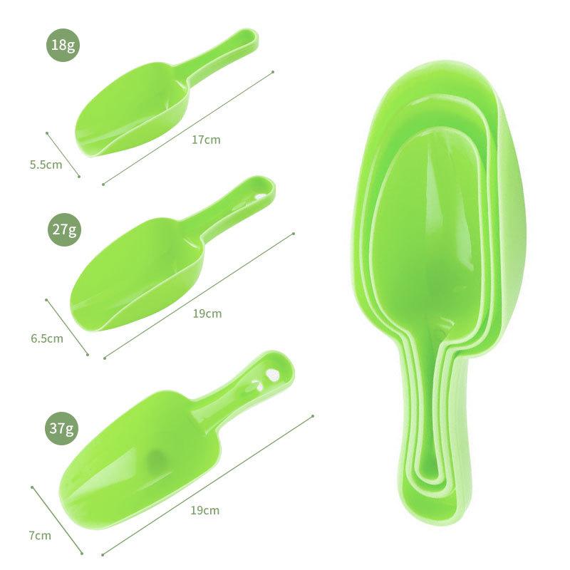 Candy Colored Plastic Ice Shovel Three Piece Set For Household Baking Flour Shovel Multifunctional Kitchen Utensils