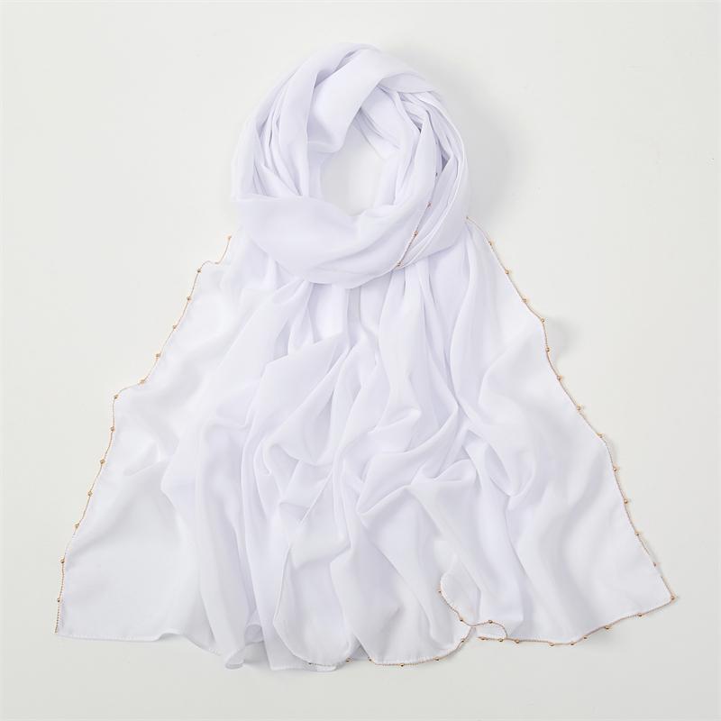 Muslim Chiffon Hijab Scarf Solid Color Squane Head Wrap For Women Hijabs Scarves Jersey Hijabs Islamic Turban Headband Shawl