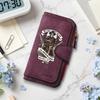 Wild West Skull Printed Long Wallet Retro Style Portable Purse Card Holder Fashion Practical Accessory