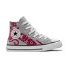 Converse Chuck Taylor All Star Canvas Comfortable Versatile High Top Kids Canvas Shoes Kids Sneaker Gray Rose 671613C