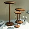 Walnut Color Wood Jewelry Organizer Display Holder Necklace Earrings Bracelets Display Stand Desktop Jewelry Storage Rack