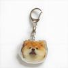 Shiba Inu Puppy Head Keychain - Cute Acrylic Dog Pendant for Decoration
