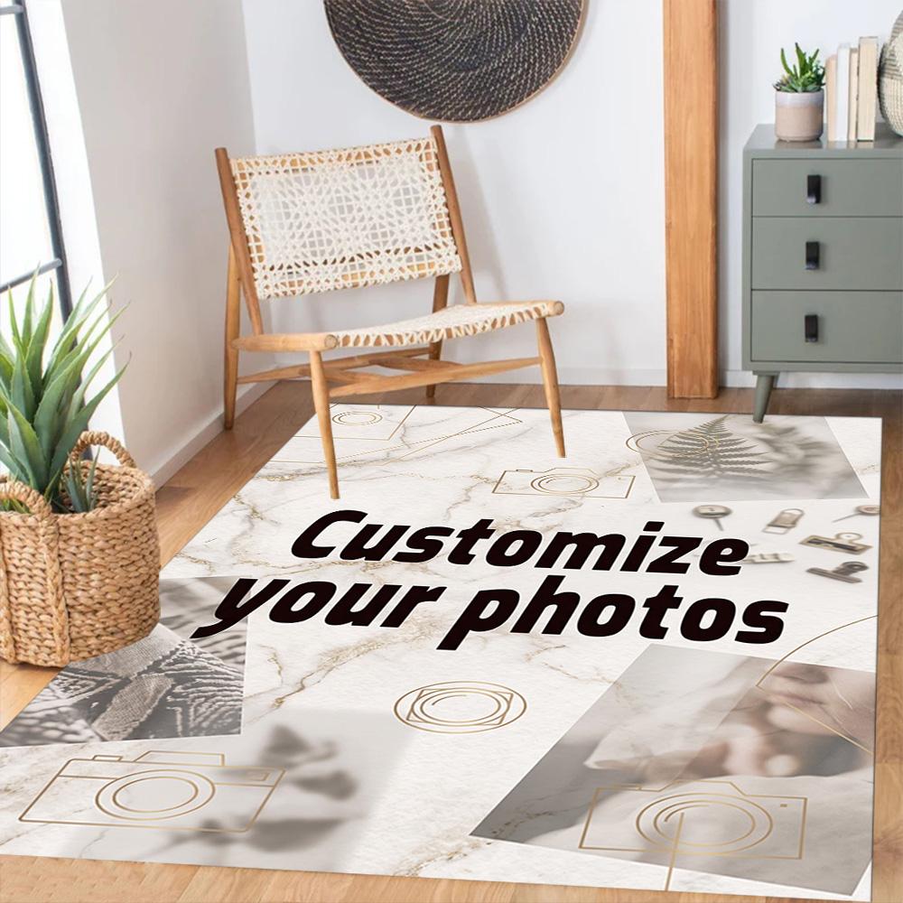 Customize Photo Customize Your photo Floor Rug Office Rug Design for Entryway Foyer Dining Room Outdoor Antislip Carpet Decorate Offices
