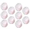 100Pcs Non Woven Disposable Microphone Cover Accessory for KTV Interview Stage Performance(White with Red Dot )