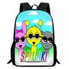 Rhythm Box Sprunki Spel Anime Rugzak Student Schooltas Computer Tas