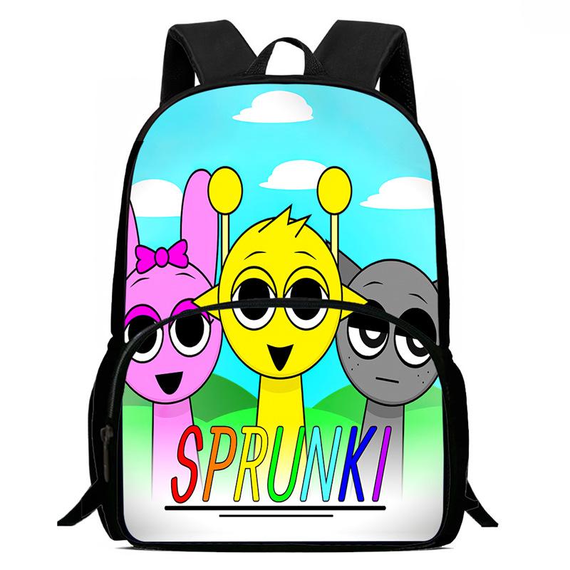 Rhythm Box Sprunki Spel Anime Rugzak Student Schooltas Computer Tas