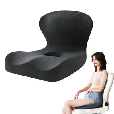 Sitzkissen mit Rückenlehne Memory-Schaum Rücken- und Sitzkissen Ergonomisches Druckentlastungskissen für Büro Auto Reisen Lange Sitzzeiten