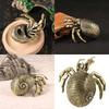 Hermit Crabs Statue Decors Animal Figurines Desk Ornament Collectible Sculpture Home Decors Accent Housewarmings Gift